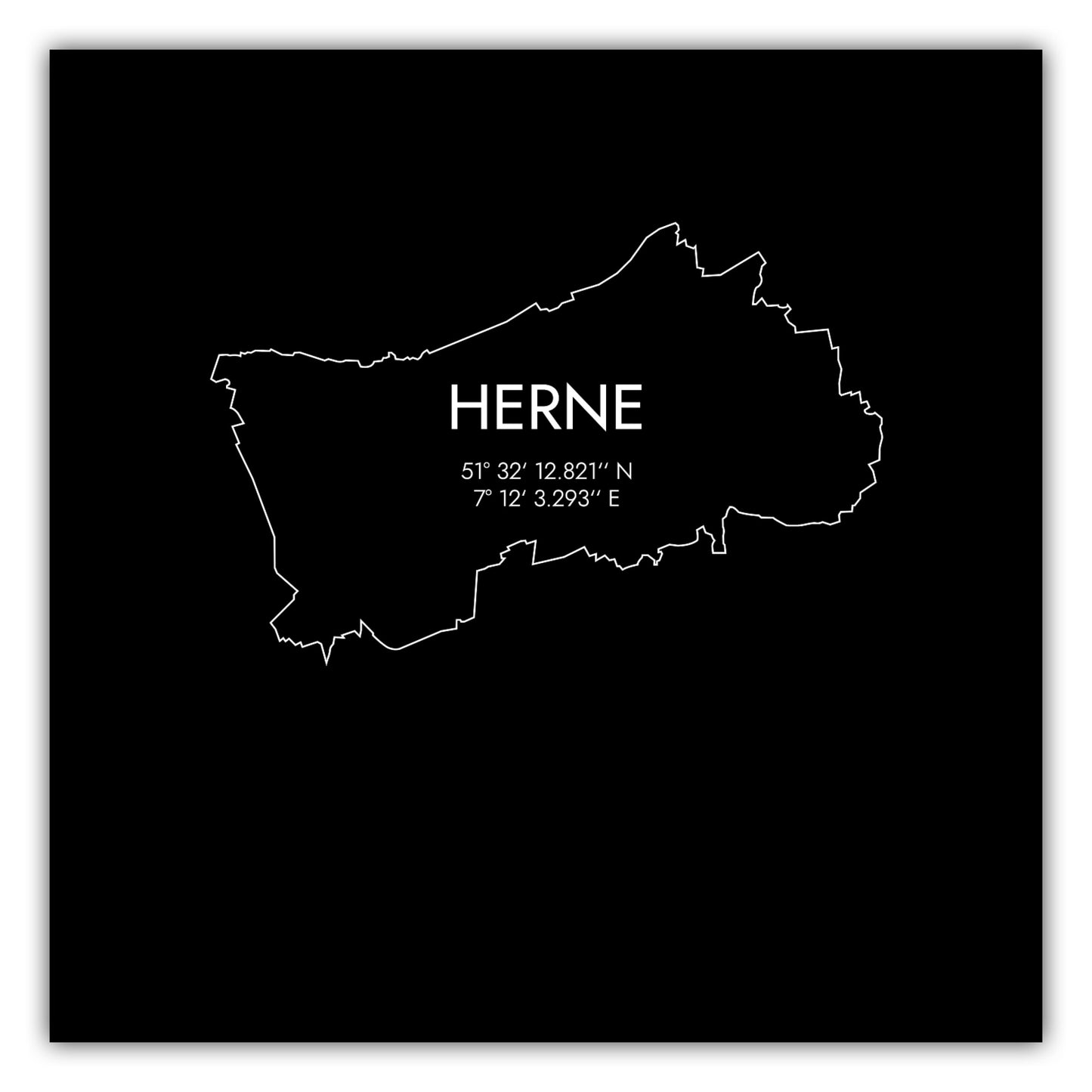 Poster Herne Koordinaten #7