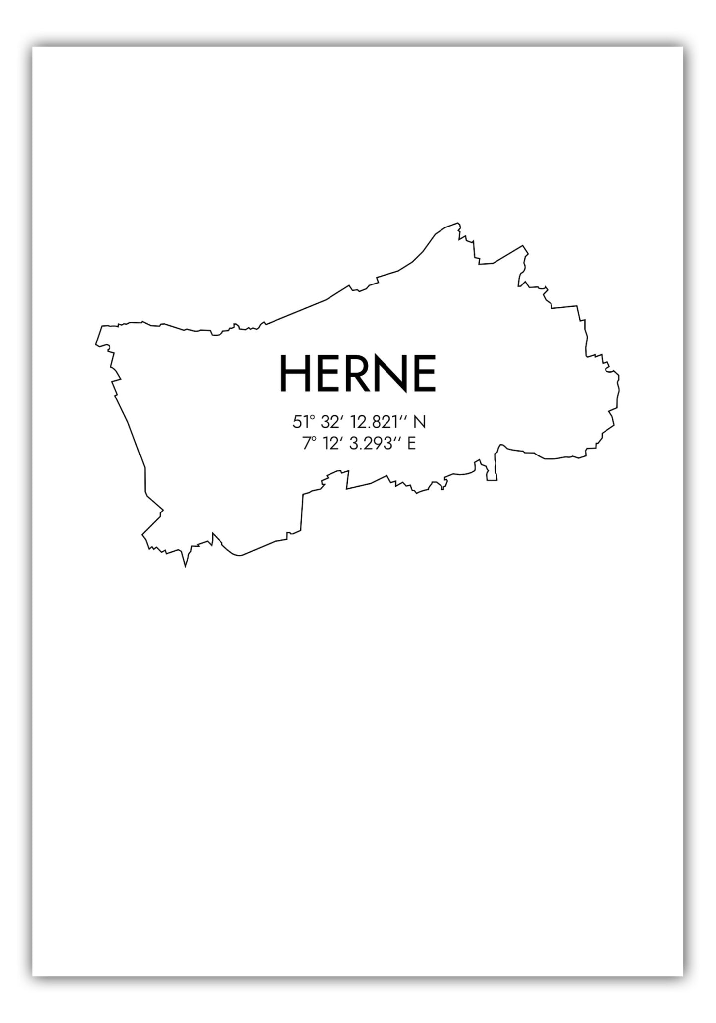 Poster Herne Koordinaten #7