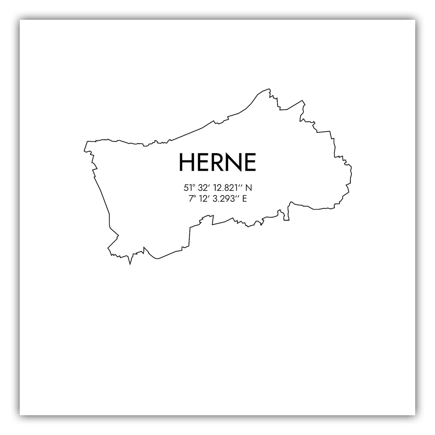 Poster Herne Koordinaten #7