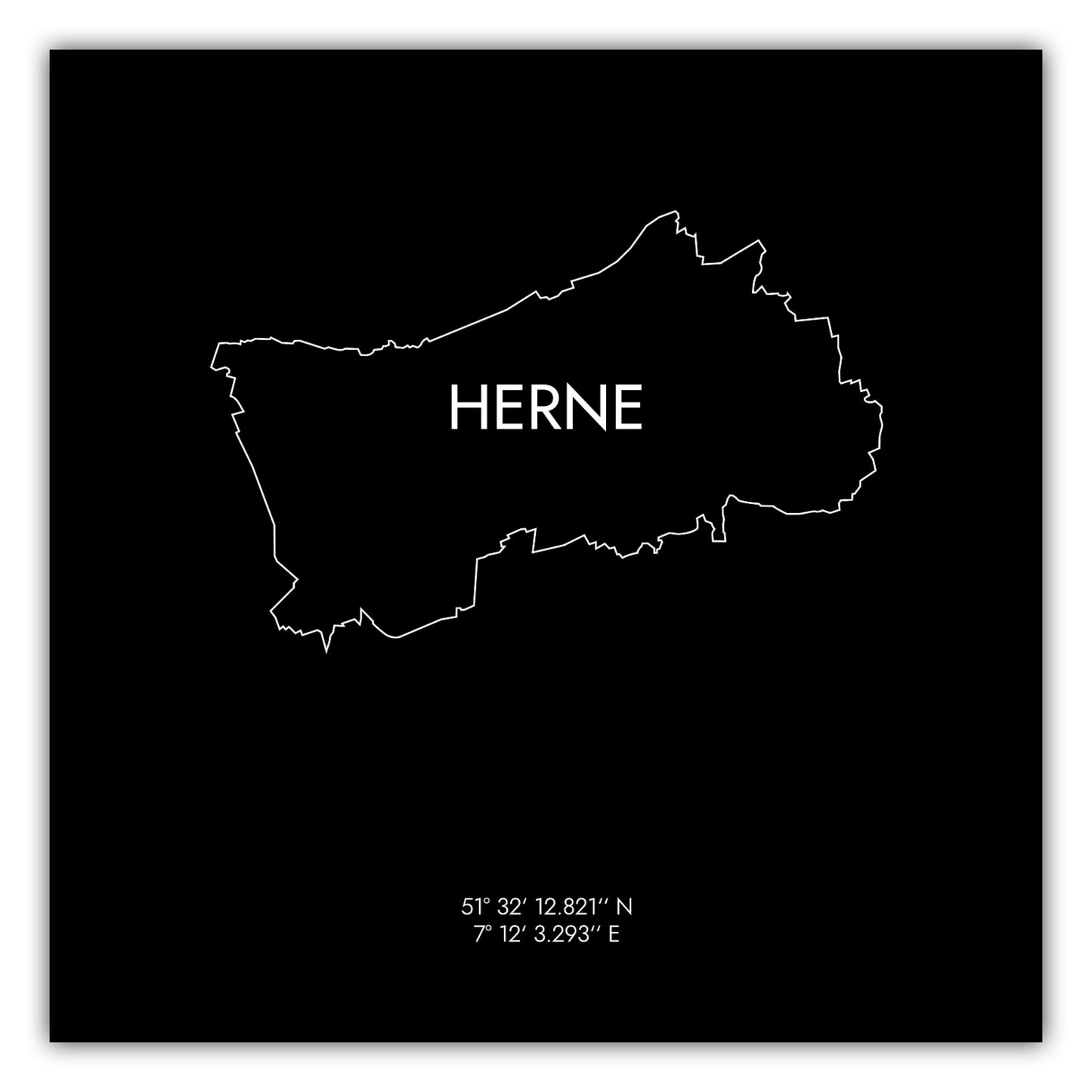 Poster Herne Koordinaten #8