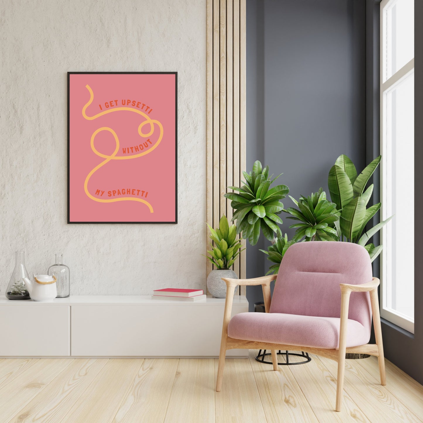 Poster I Get Upsetti Without My Spaghetti - La Dolce Vita Collection