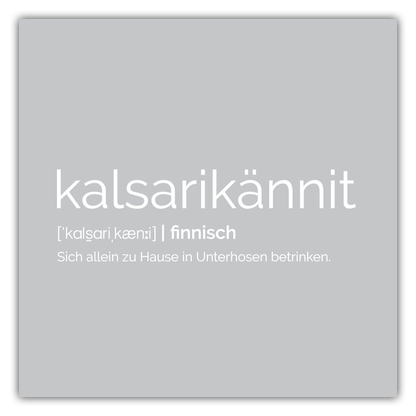 Poster Kalsarikännit
