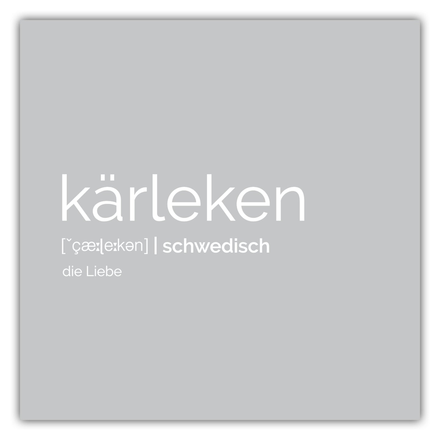 Poster Kärleken - Definition