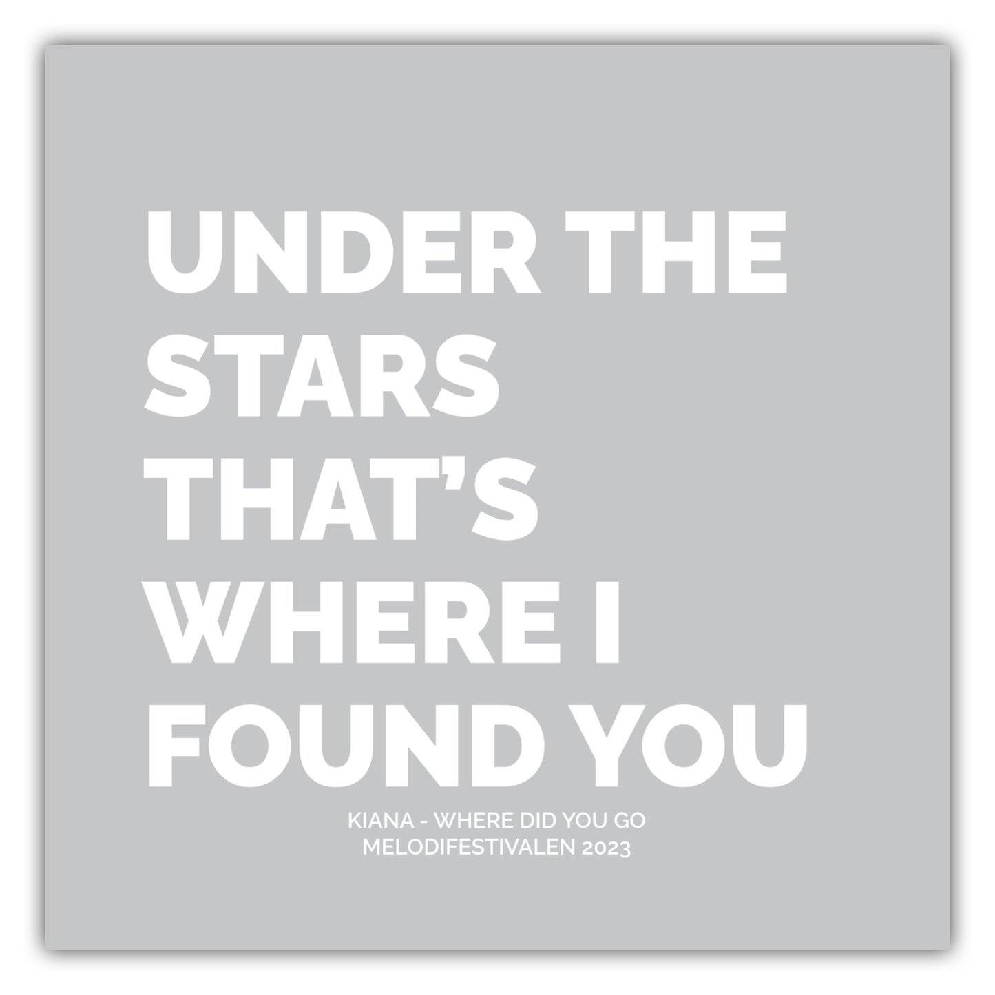 Poster Kiana - Where Did You Go