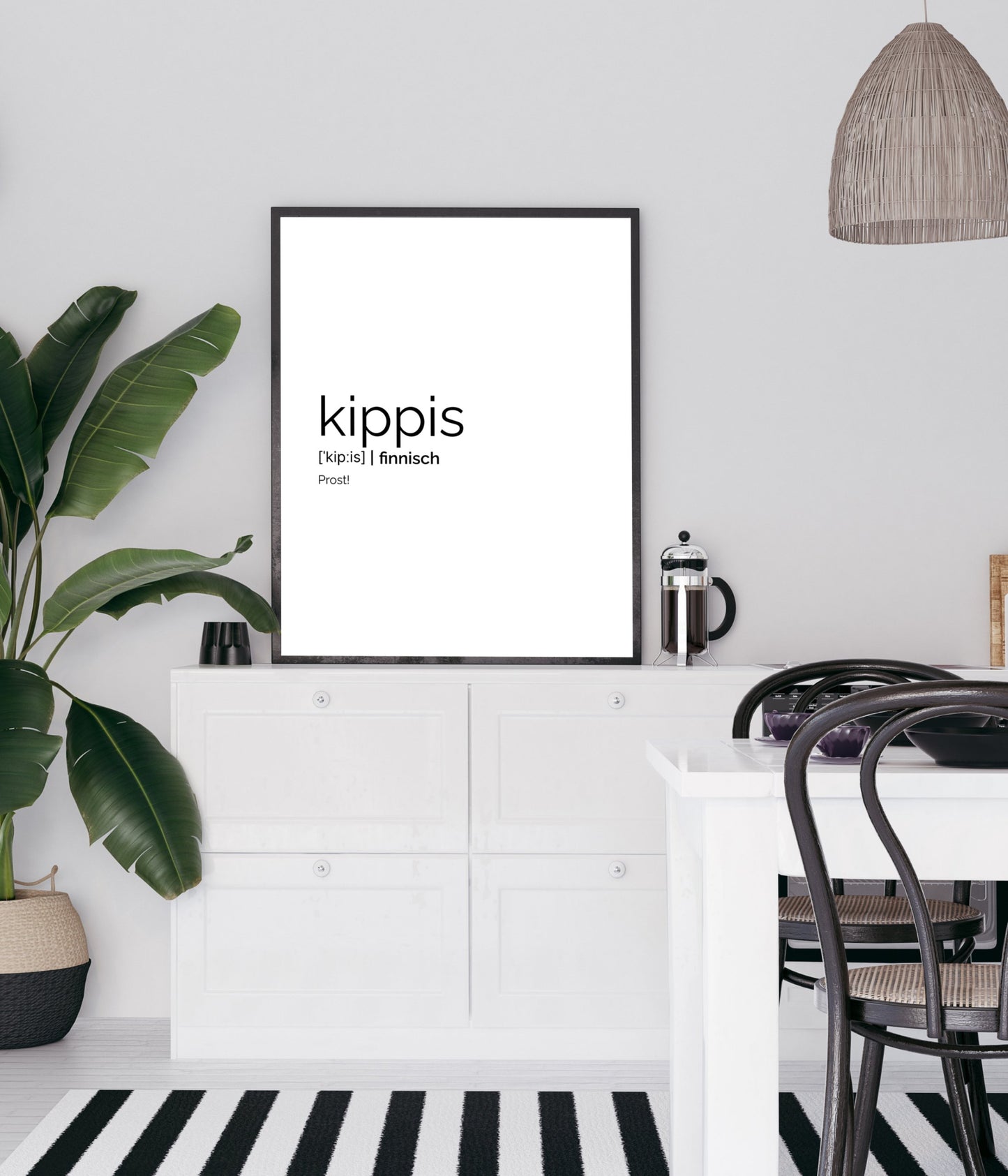 Poster Kippis (Finnisch: Prost)