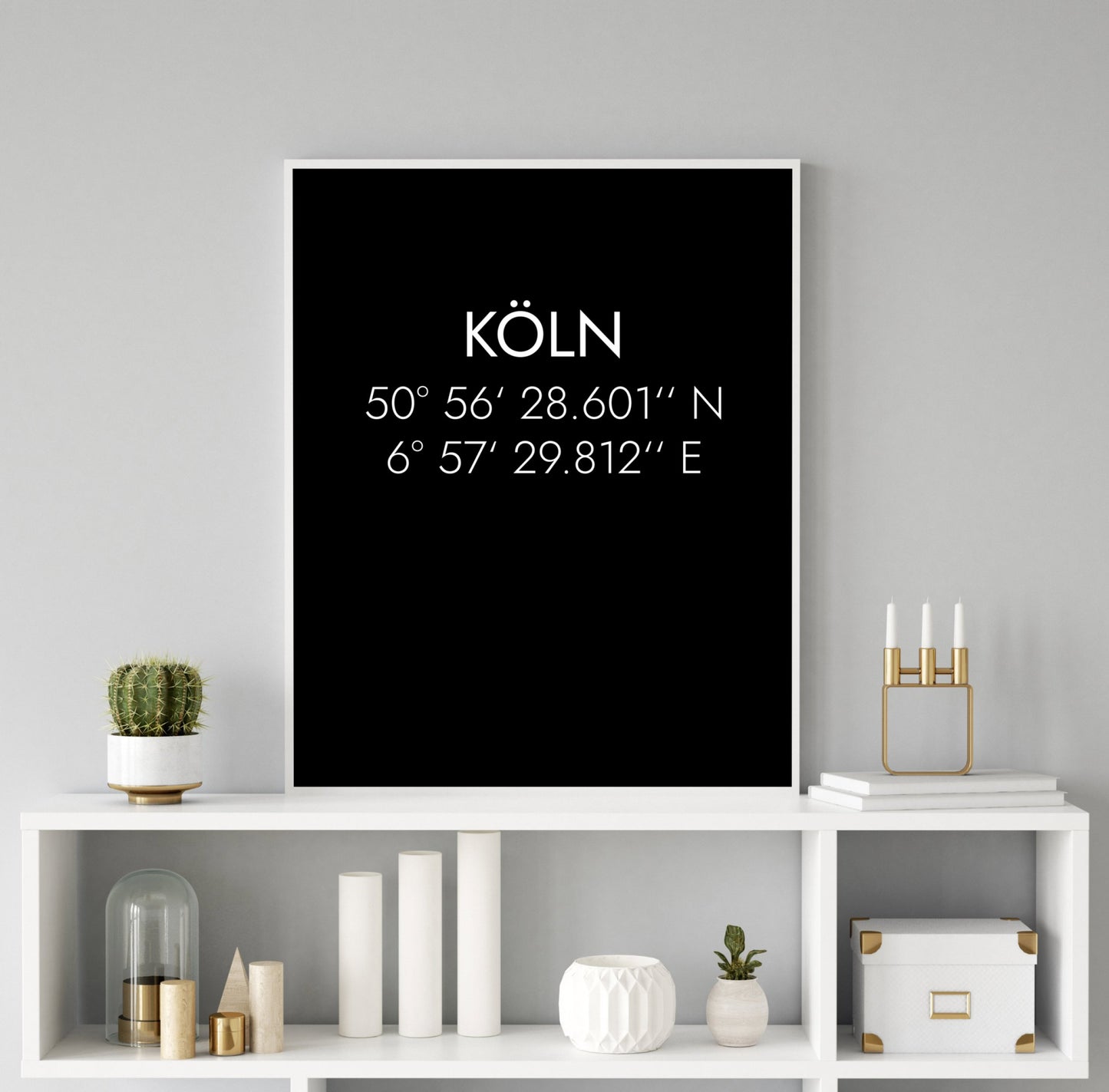 Poster Köln Koordinaten #1