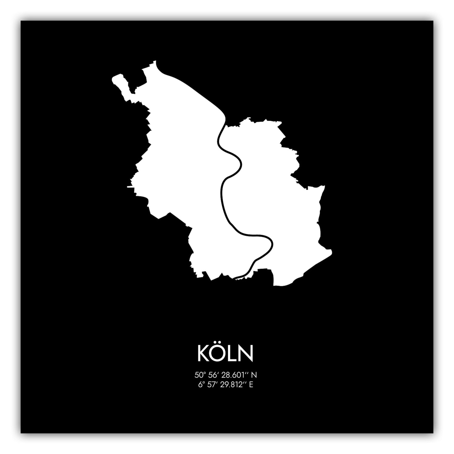 Poster Köln Koordinaten #3