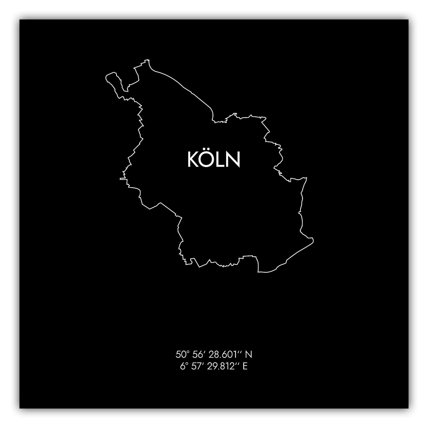 Poster Köln Koordinaten #8