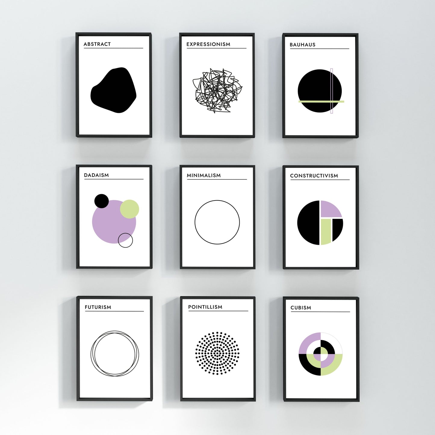 Poster Kunststil - Cubism