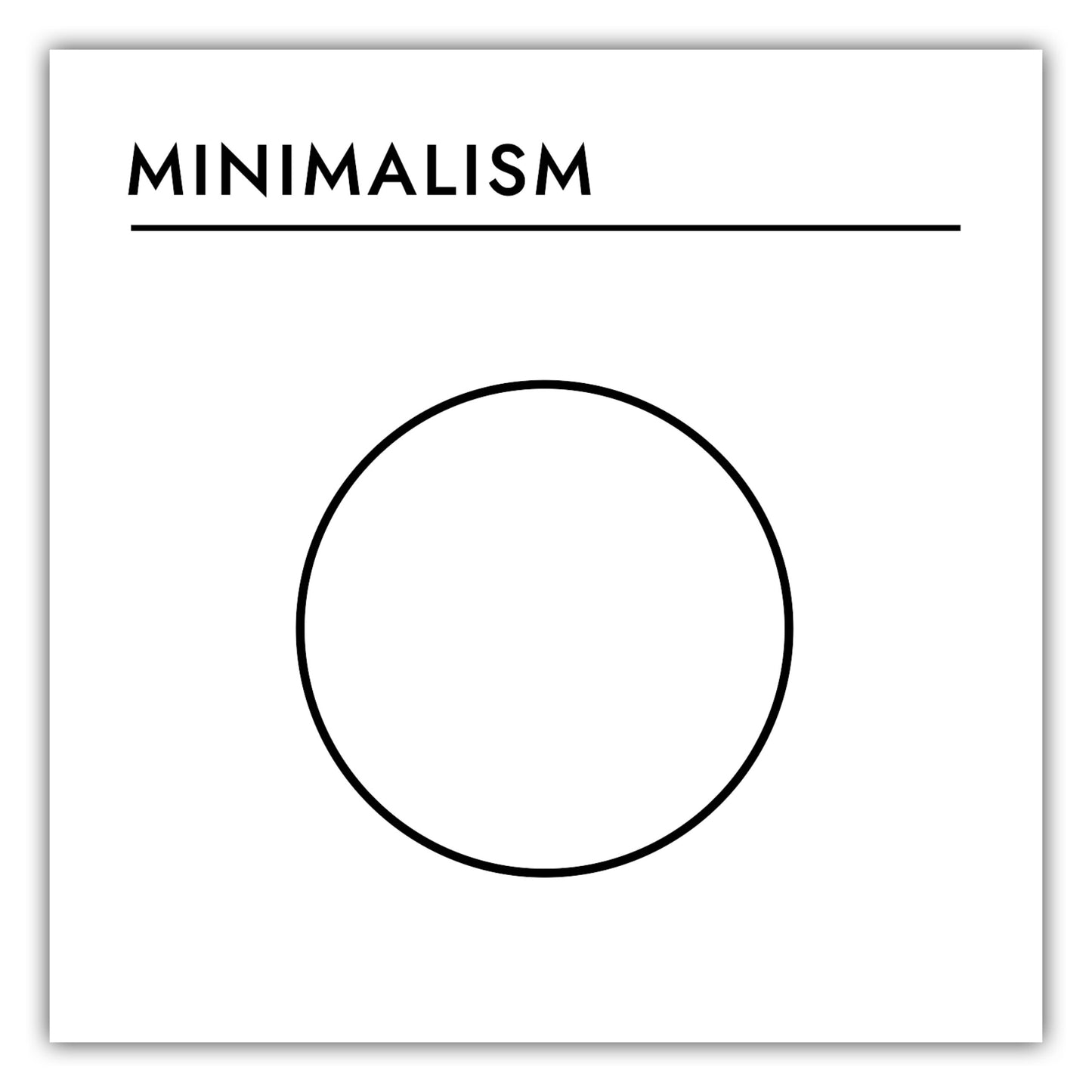 Poster Kunststil - Minimalism