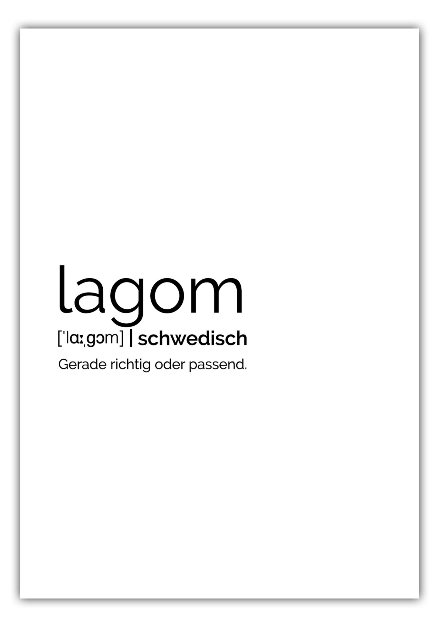 Poster Lagom