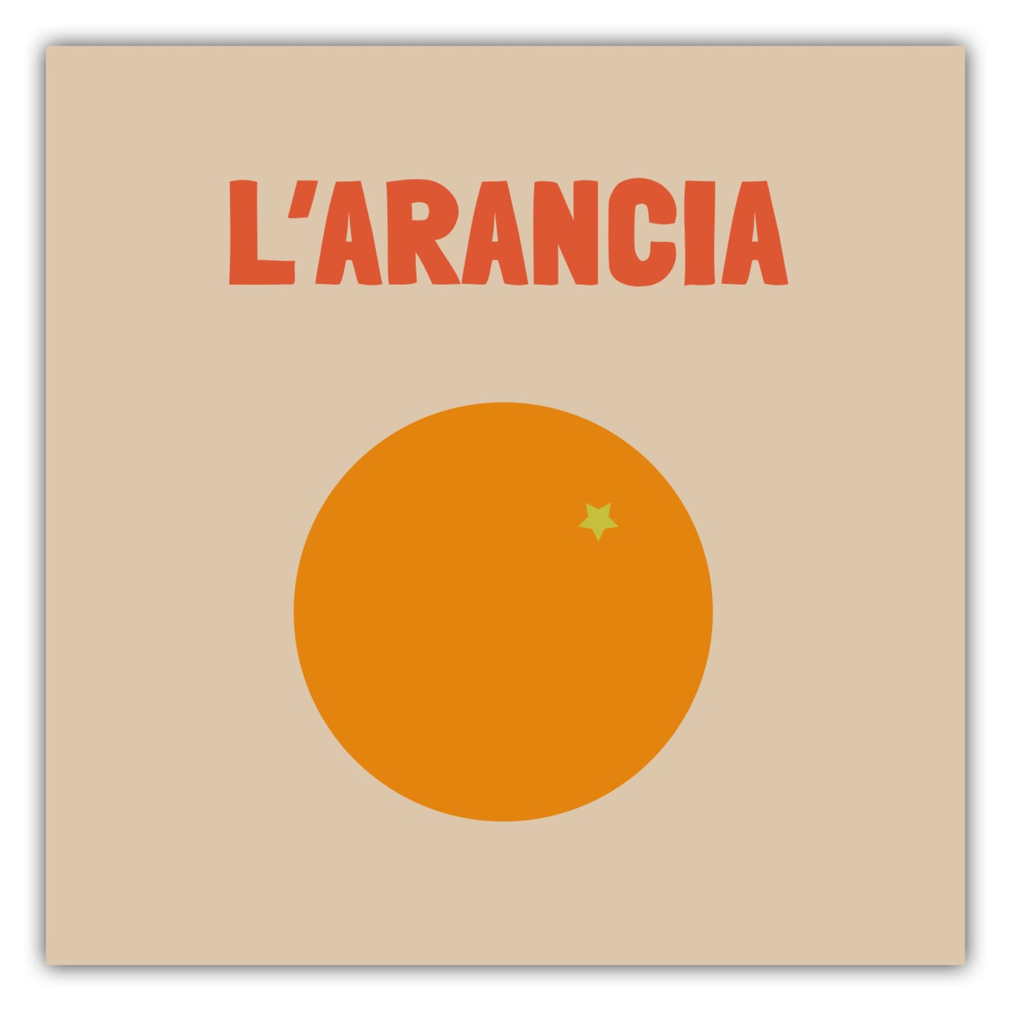 Poster LArancia - Orange - La Dolce Vita Collection