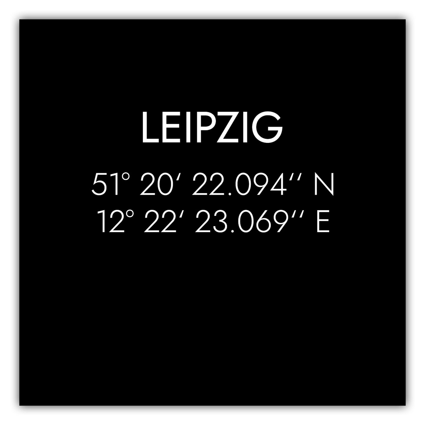 Poster Leipzig Koordinaten #1