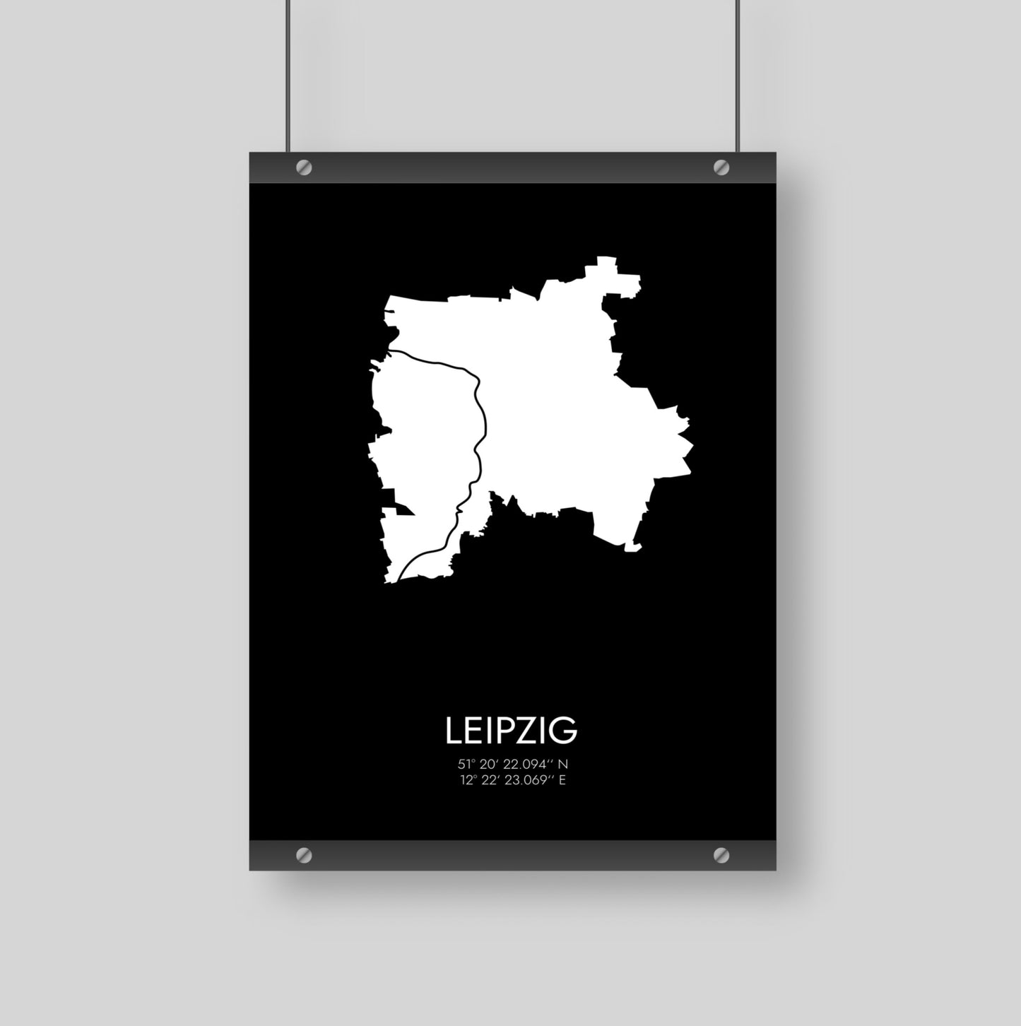 Poster Leipzig Koordinaten #3
