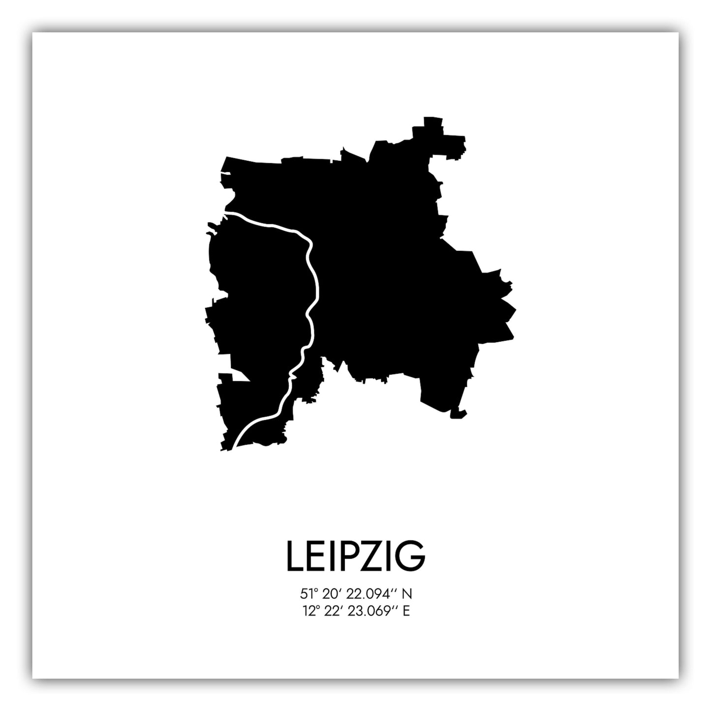 Poster Leipzig Koordinaten #3