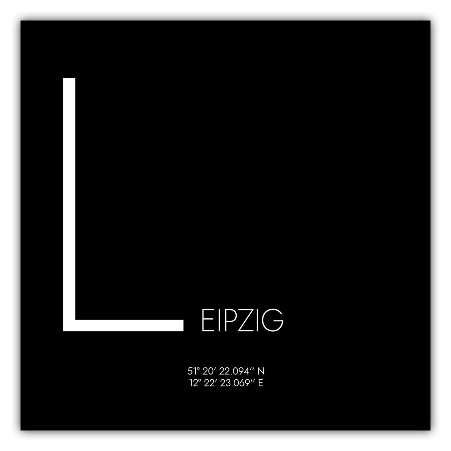 Poster Leipzig Koordinaten #4