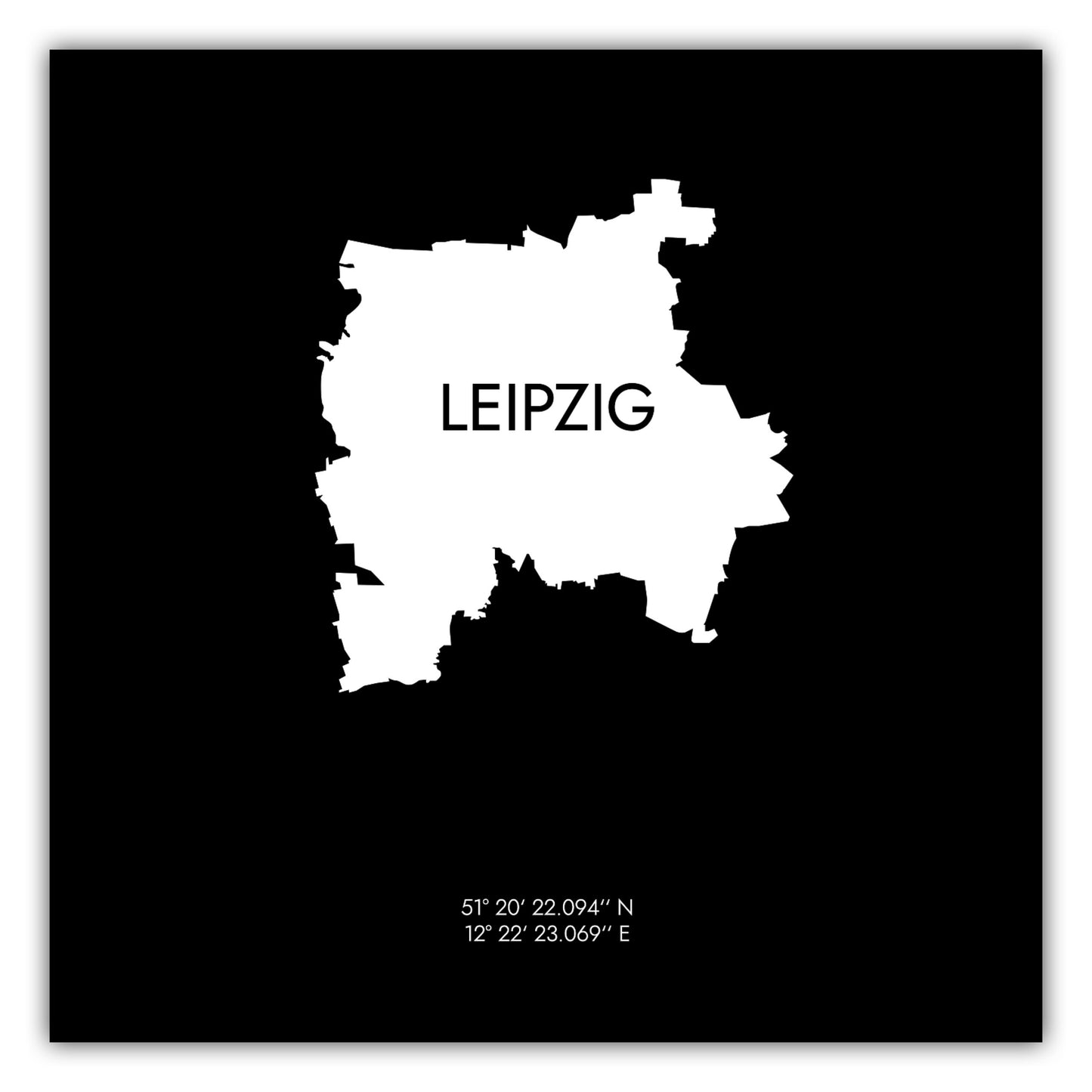 Poster Leipzig Koordinaten #6