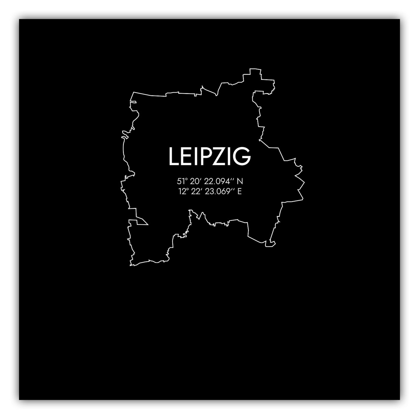 Poster Leipzig Koordinaten #7