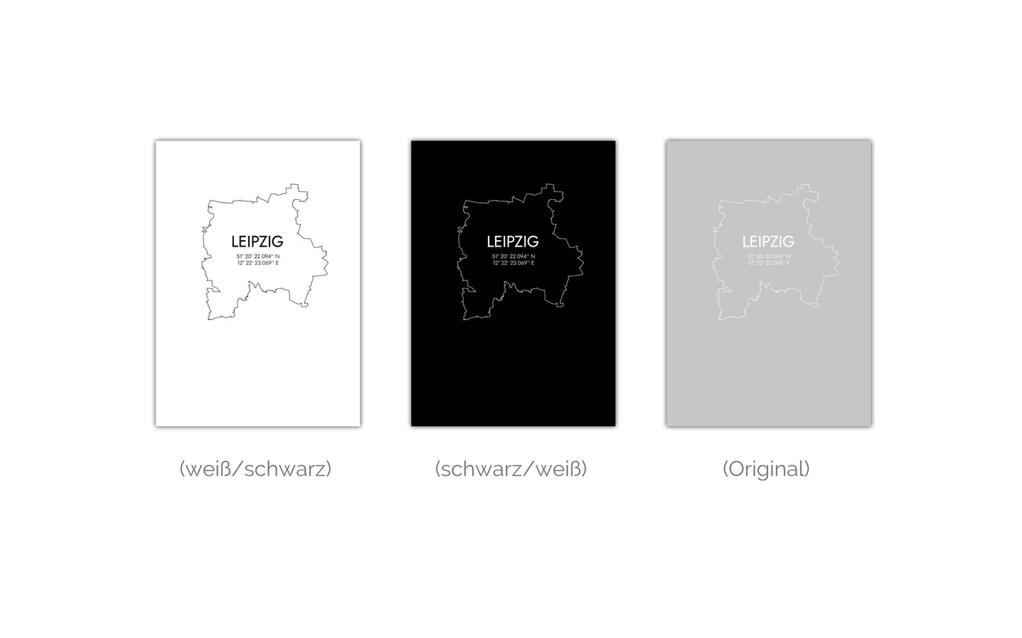 Poster Leipzig Koordinaten #7