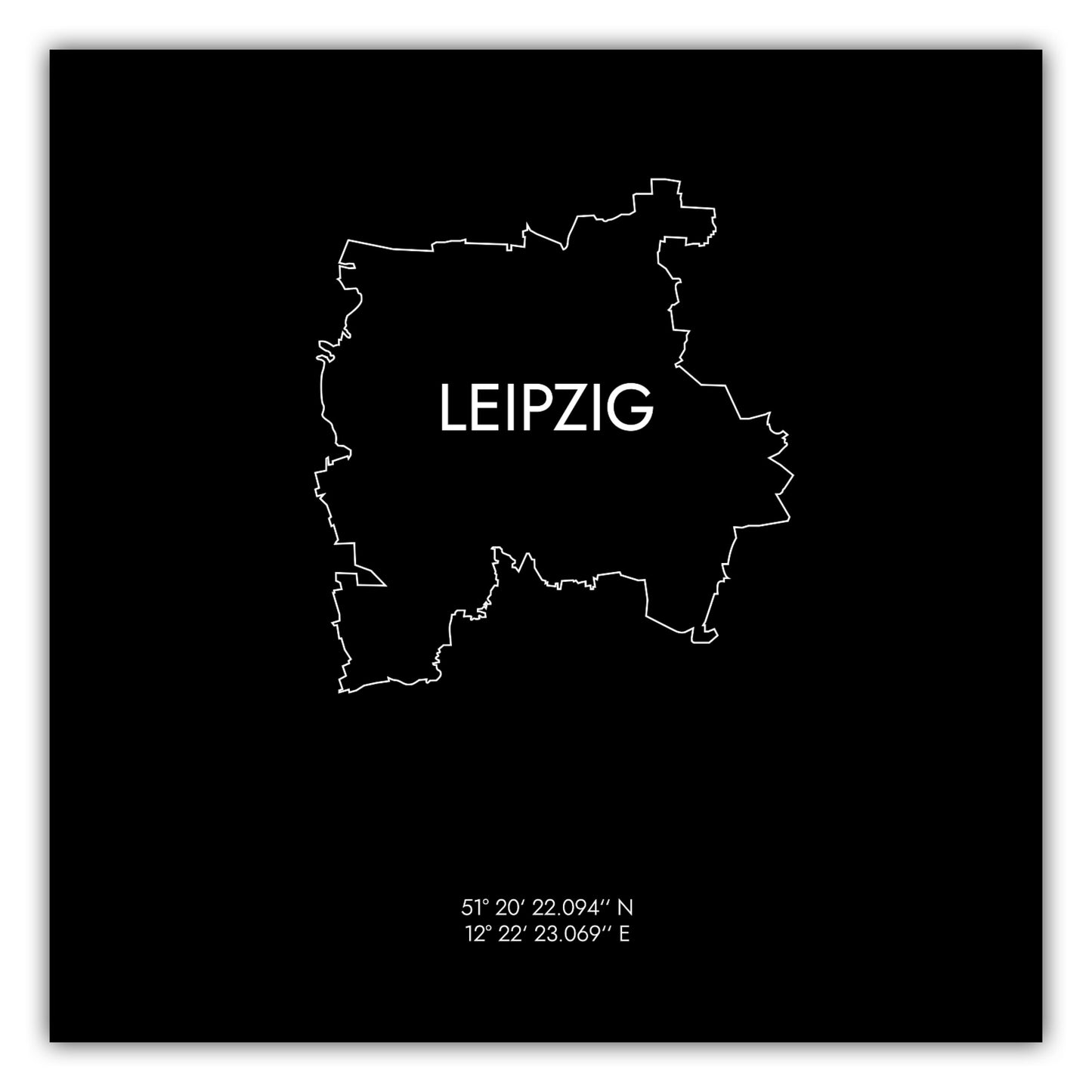Poster Leipzig Koordinaten #8