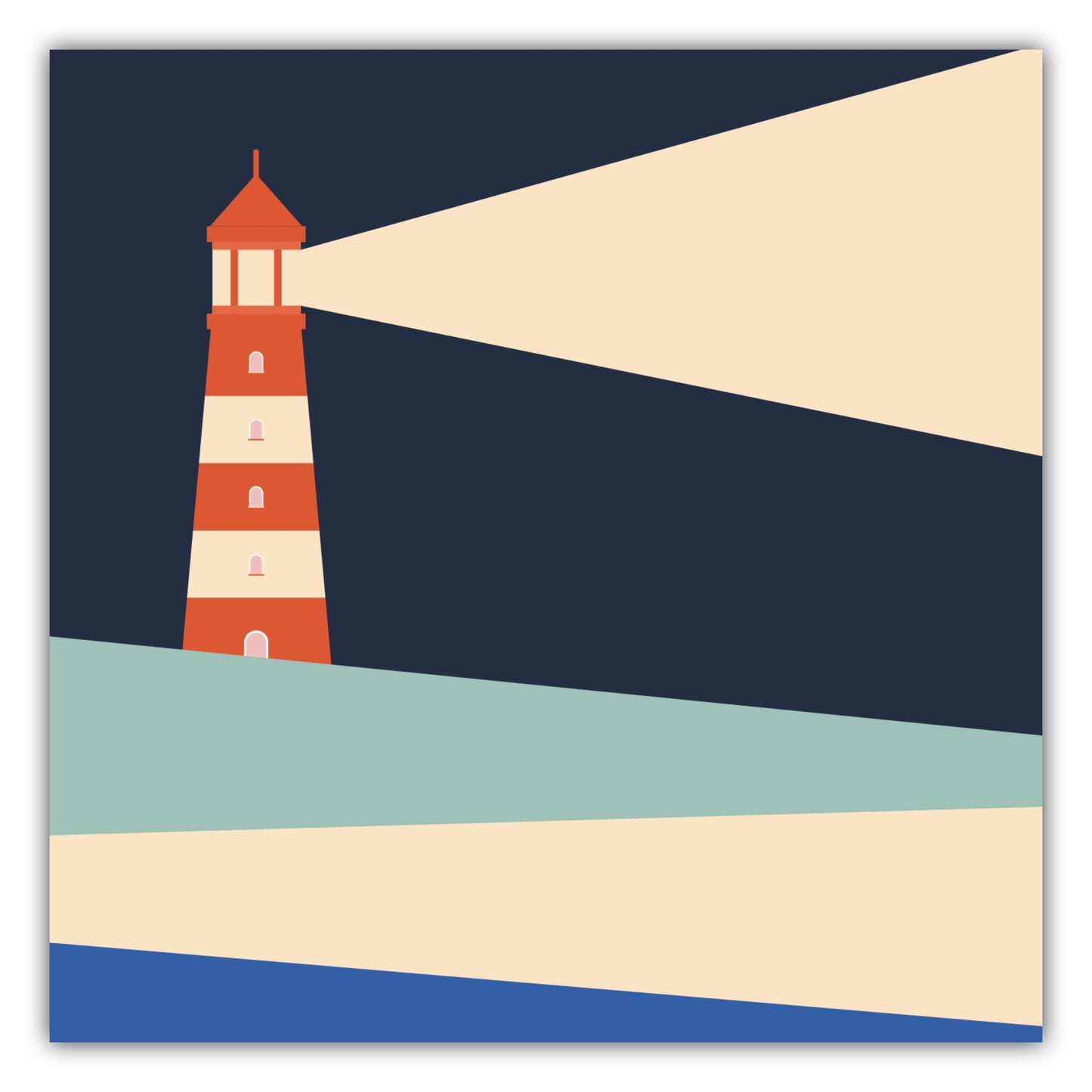 Poster Leuchtturm - Dreamy Dutch Collection