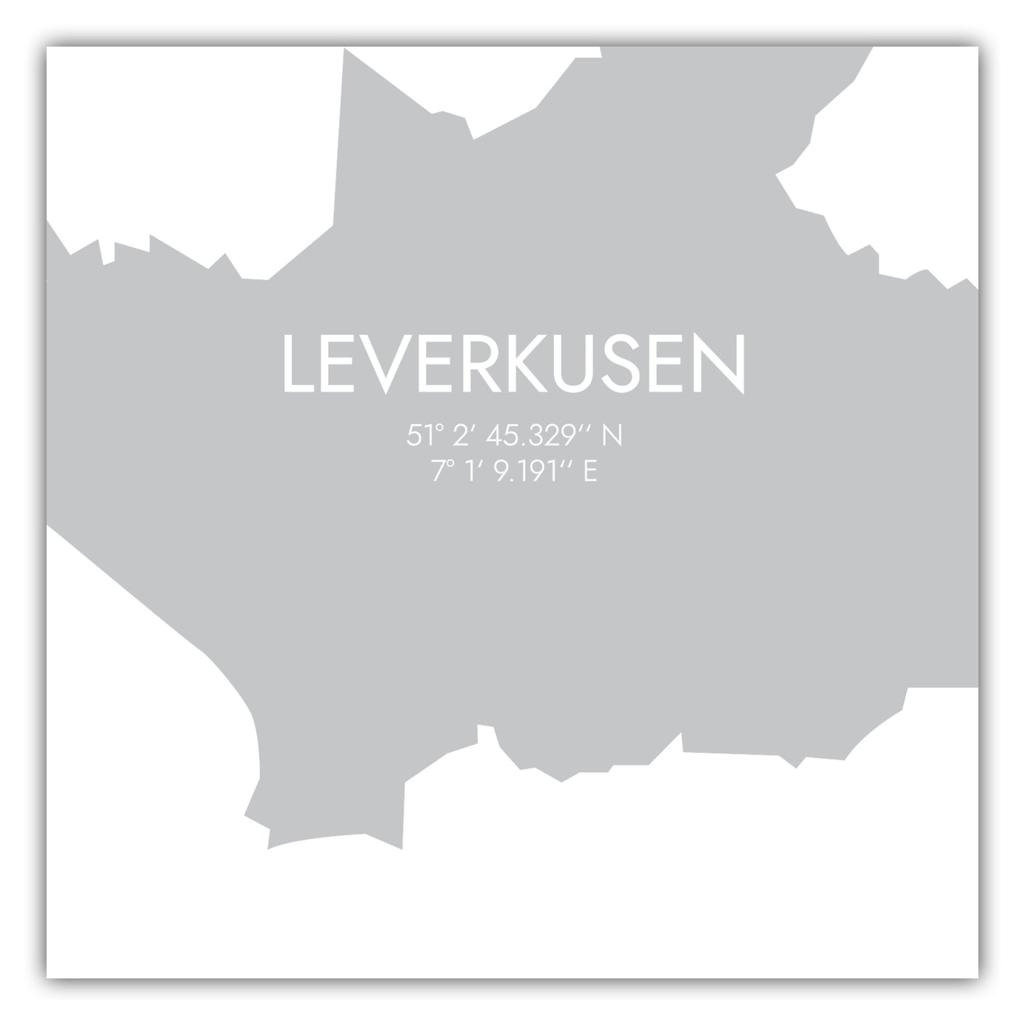 Poster Leverkusen Koordinaten #5