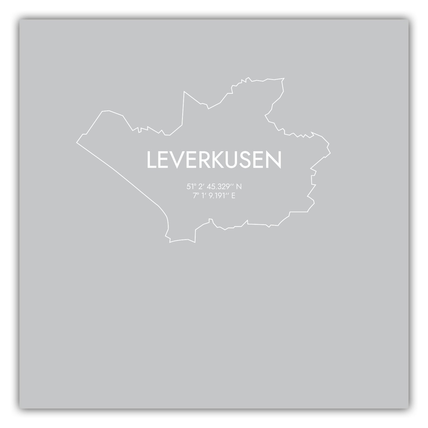 Poster Leverkusen Koordinaten #7