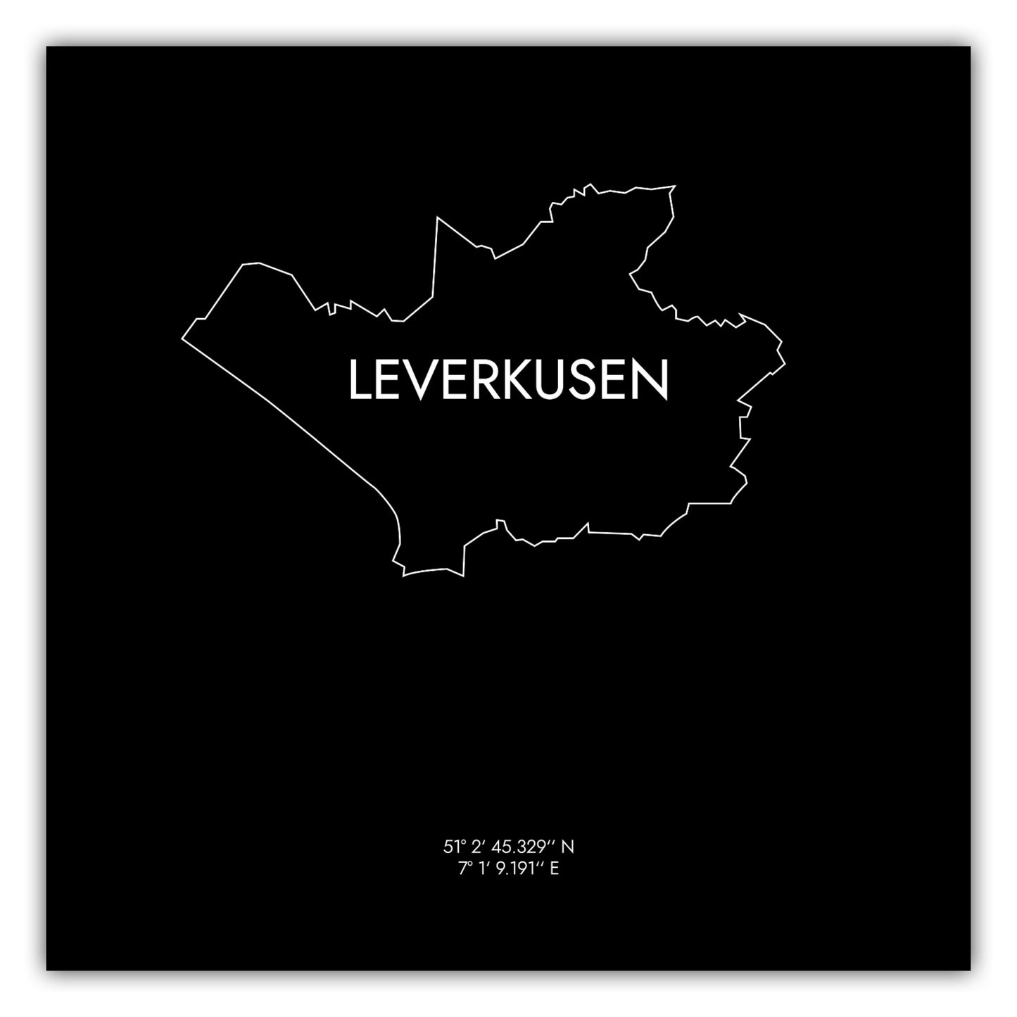 Poster Leverkusen Koordinaten #8