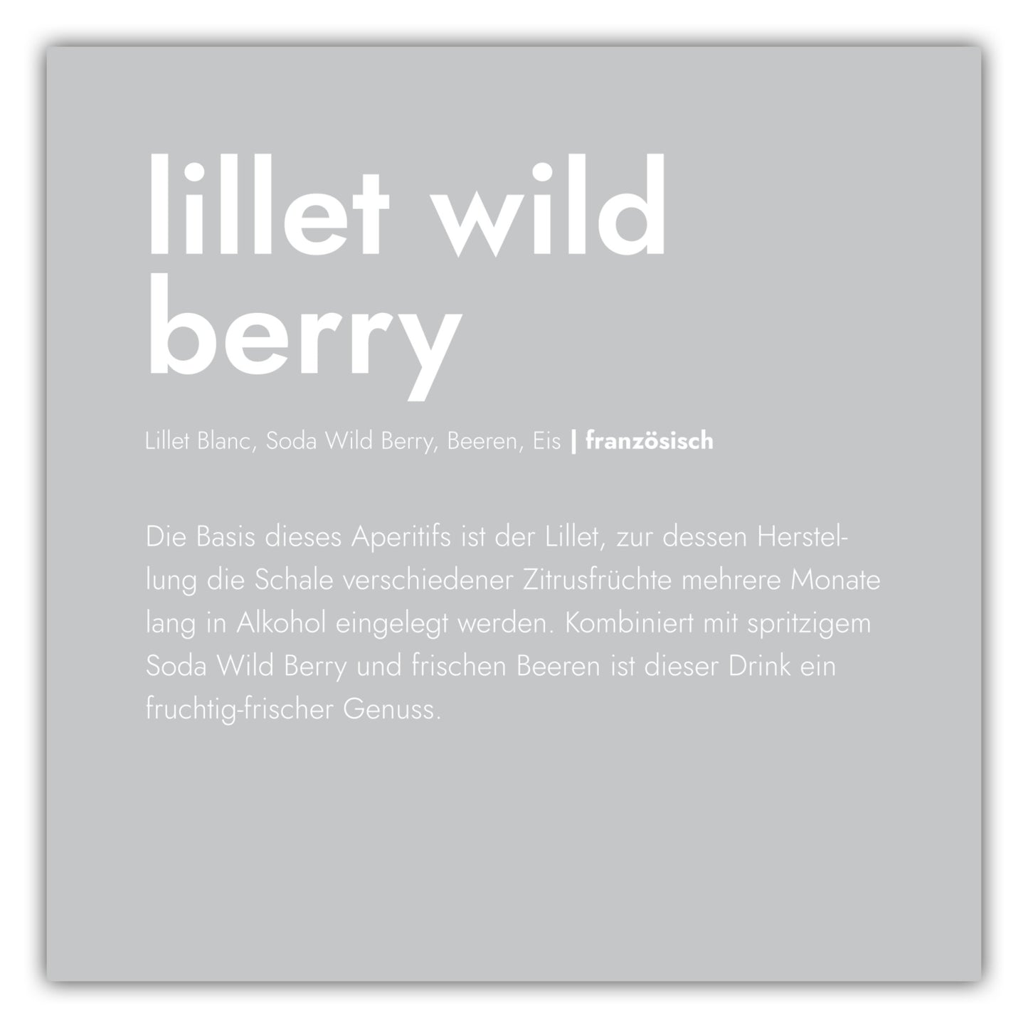 Poster Lillet - Definition