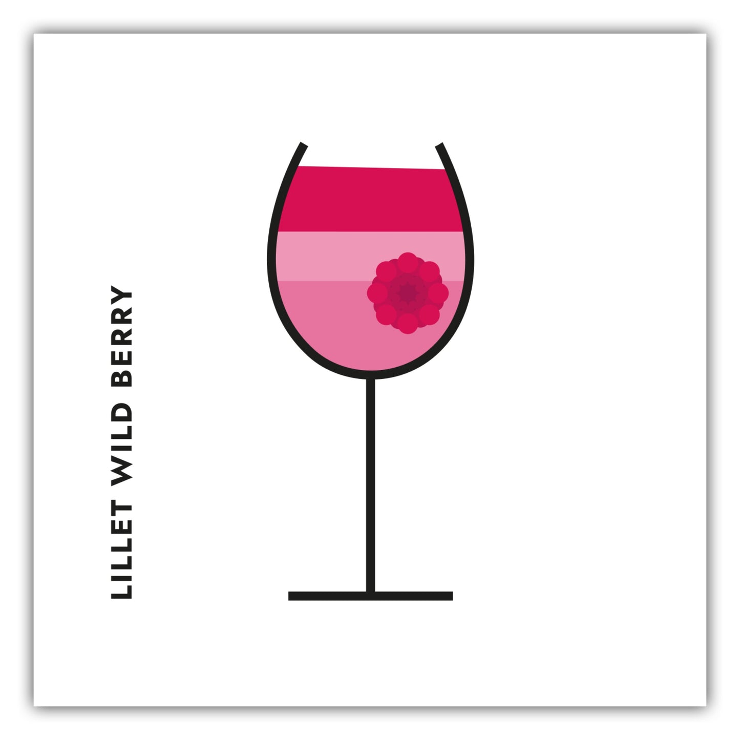 Poster Lillet im Glas (Bauhaus-Style)