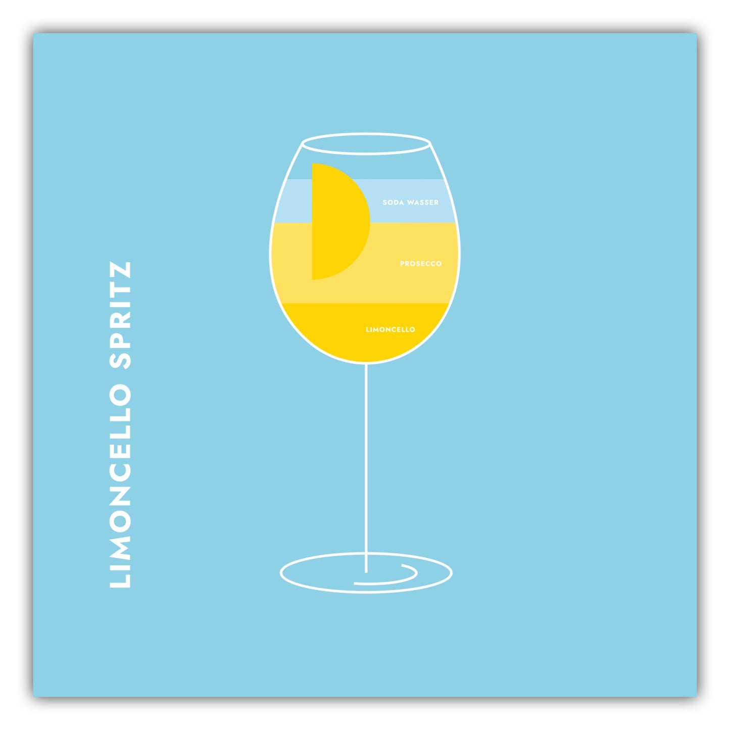 Poster Limoncello Spritz im Glas
