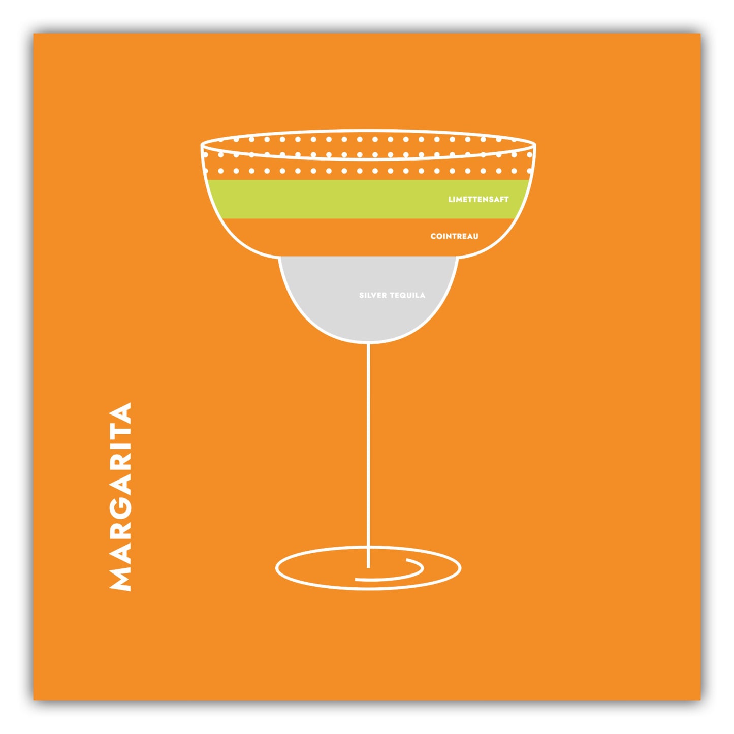 Poster Margarita im Glas