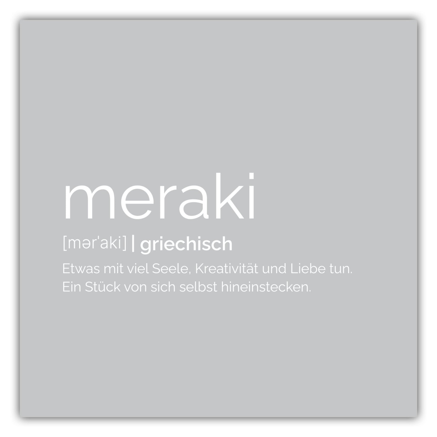 Poster Meraki