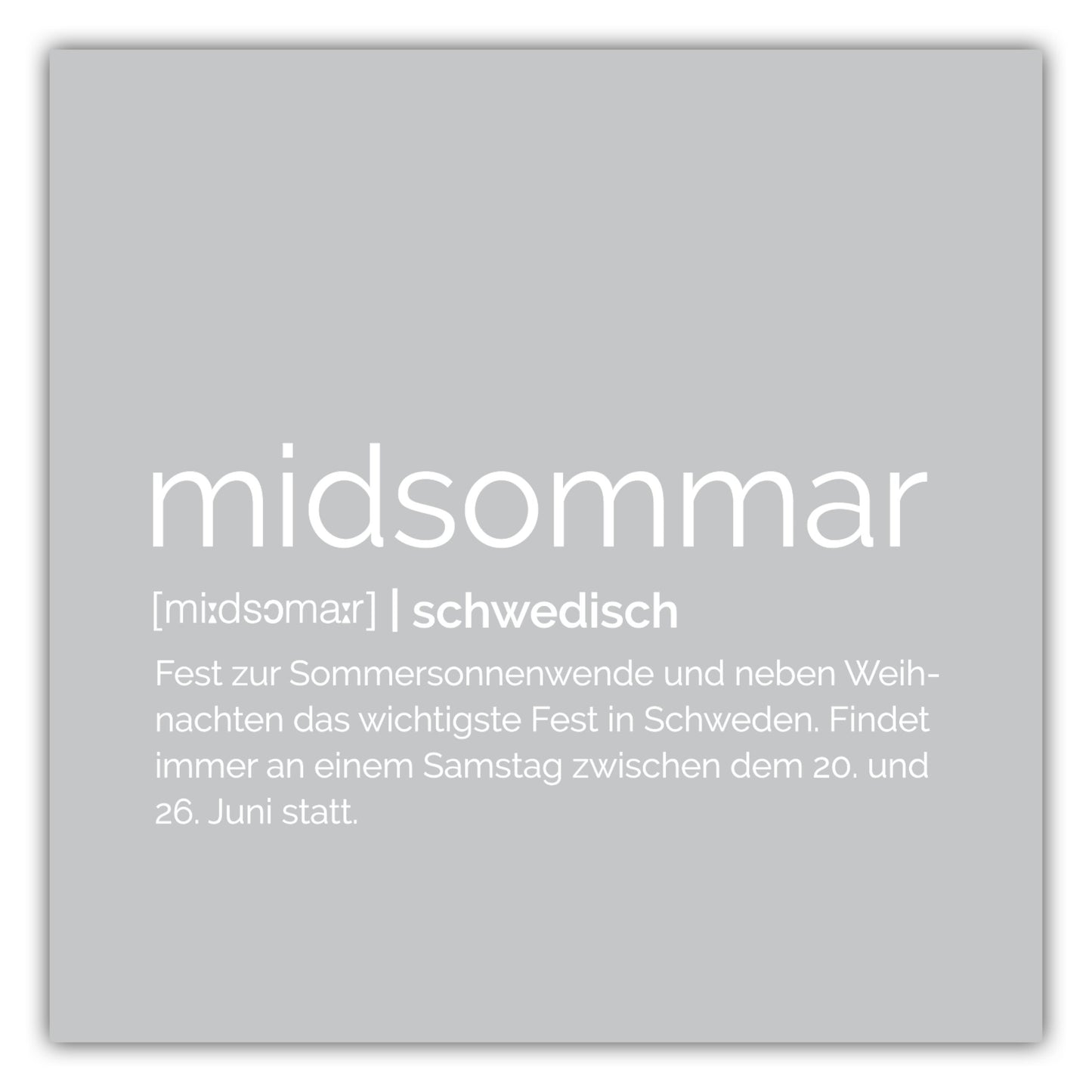 Poster Midsommar - Definition