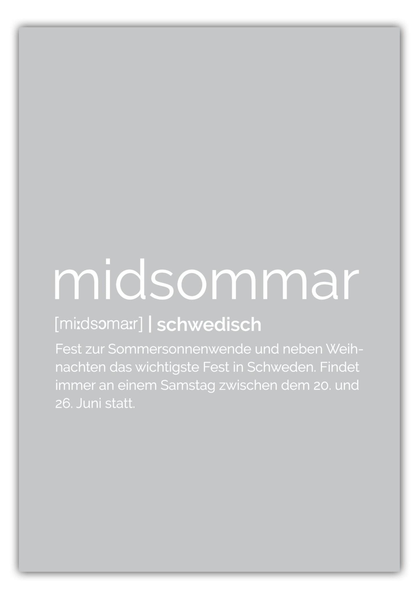 Poster Midsommar - Definition