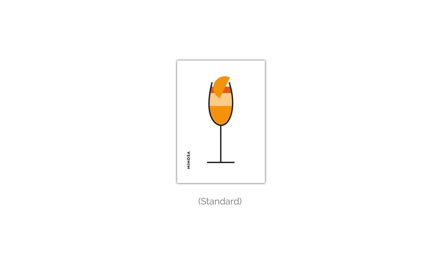 Poster Mimosa im Glas (Bauhaus-Style)