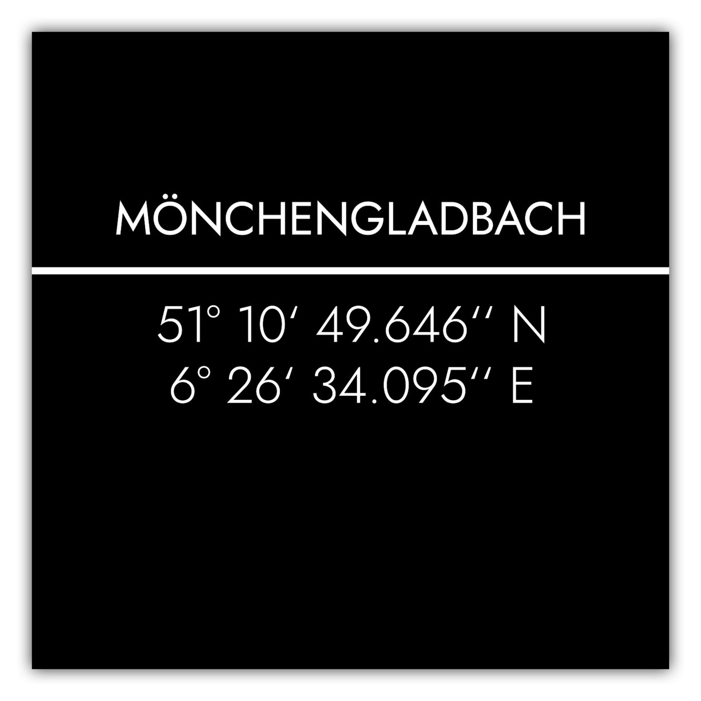 Poster Mönchengladbach Koordinaten #2