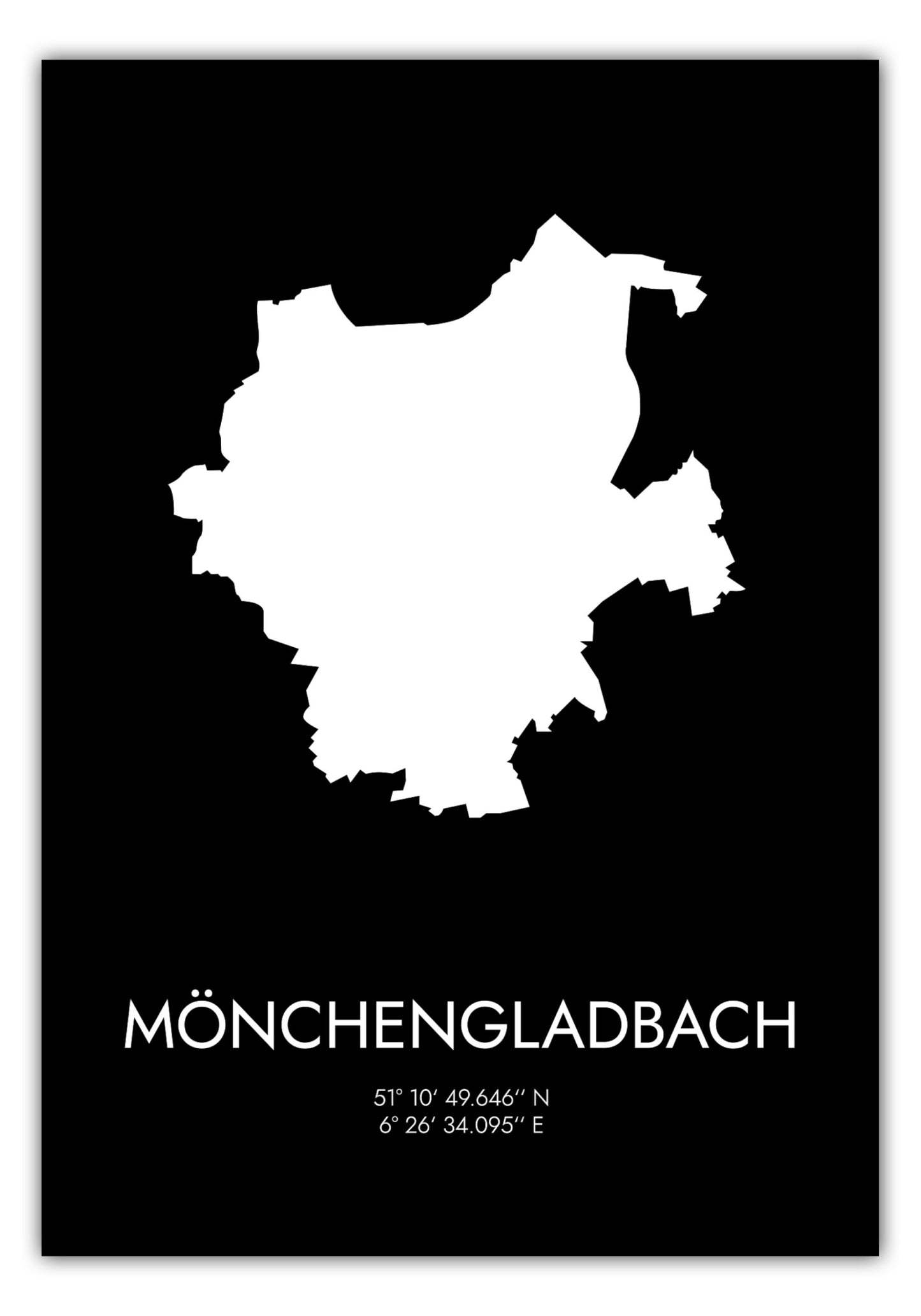 Poster Mönchengladbach Koordinaten #3
