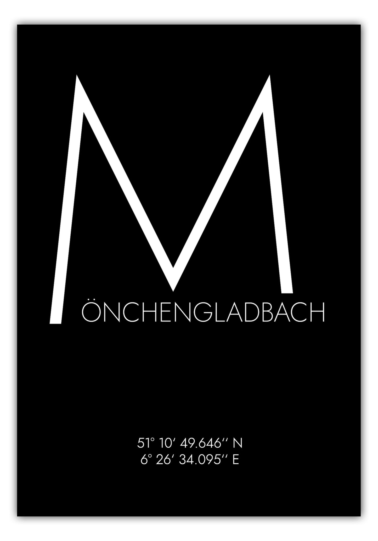 Poster Mönchengladbach Koordinaten #4