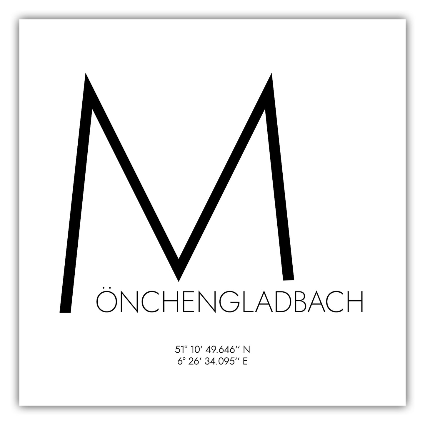 Poster Mönchengladbach Koordinaten #4