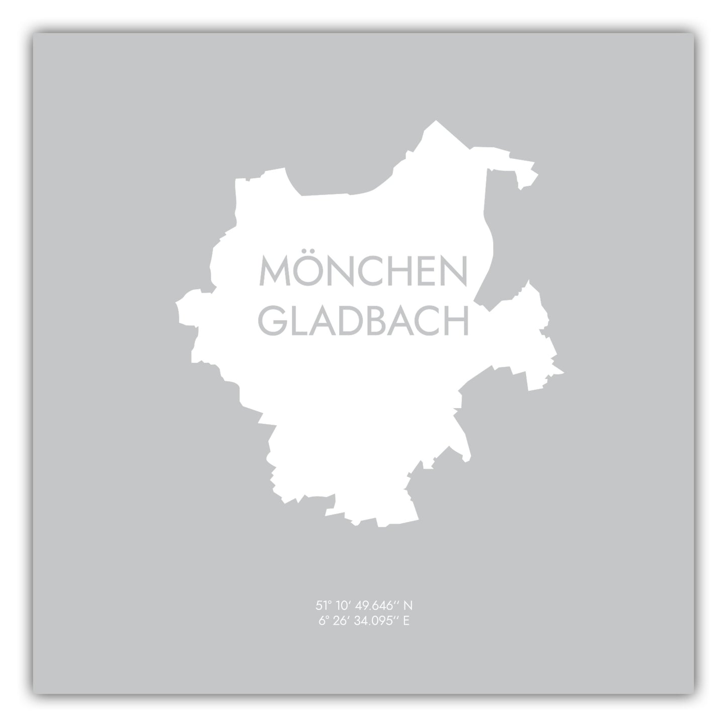 Poster Mönchengladbach Koordinaten #6