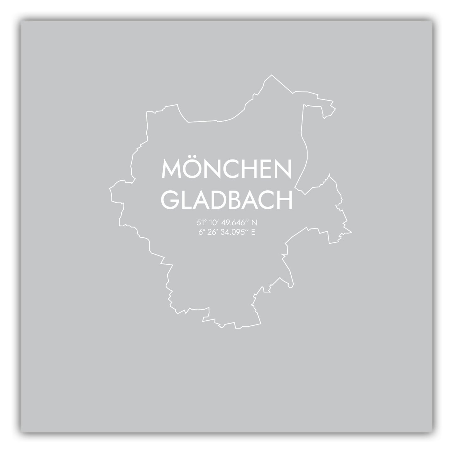 Poster Mönchengladbach Koordinaten #7