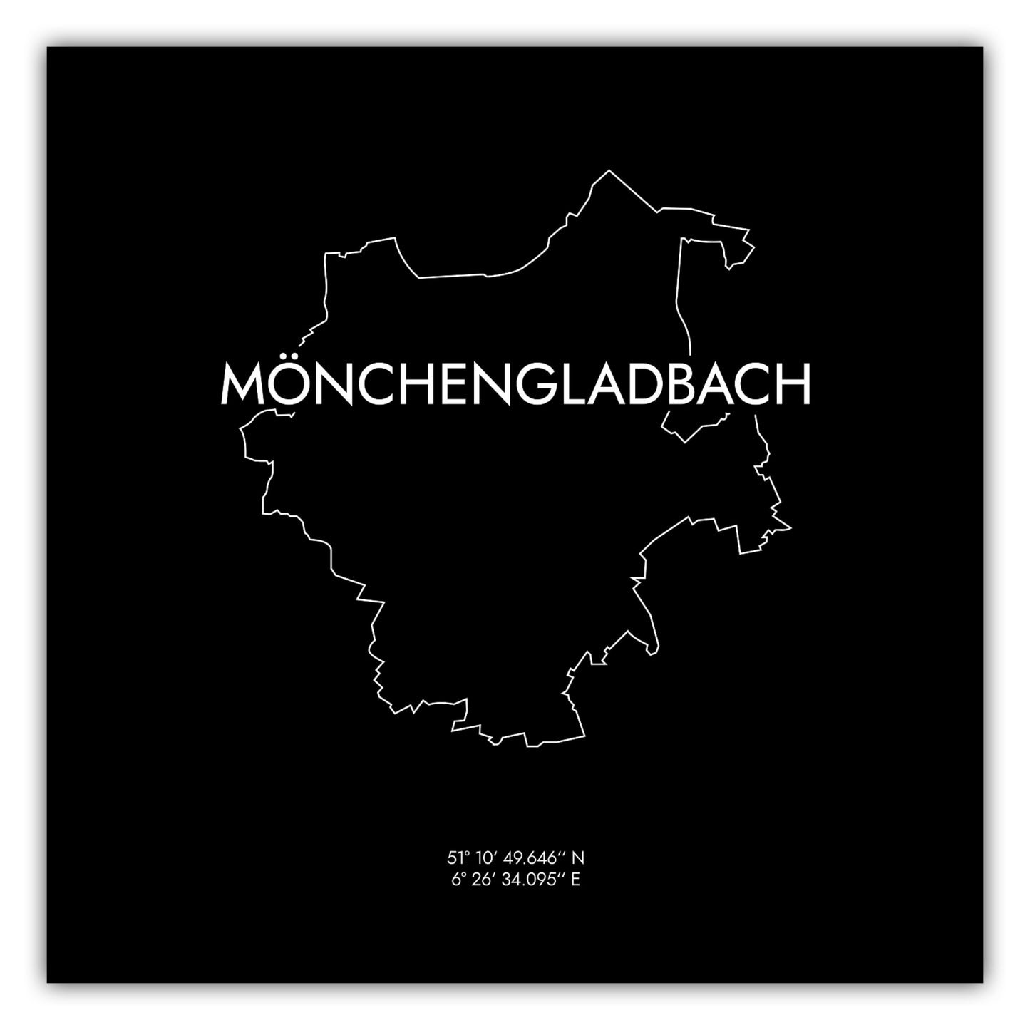 Poster Mönchengladbach Koordinaten #8