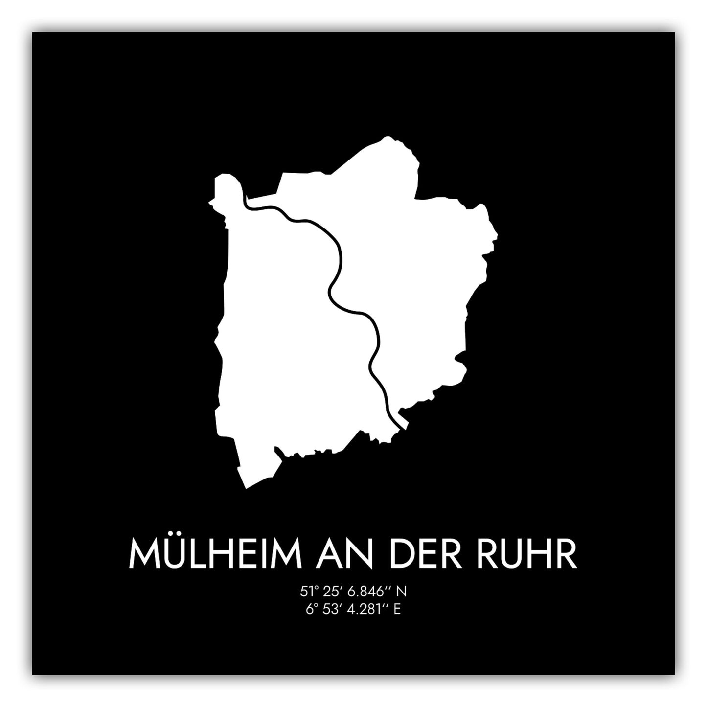 Poster Mülheim Koordinaten #3