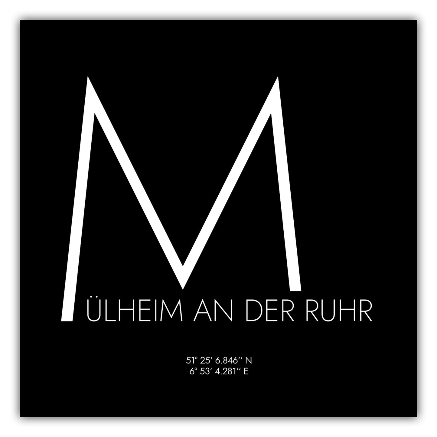 Poster Mülheim Koordinaten #4