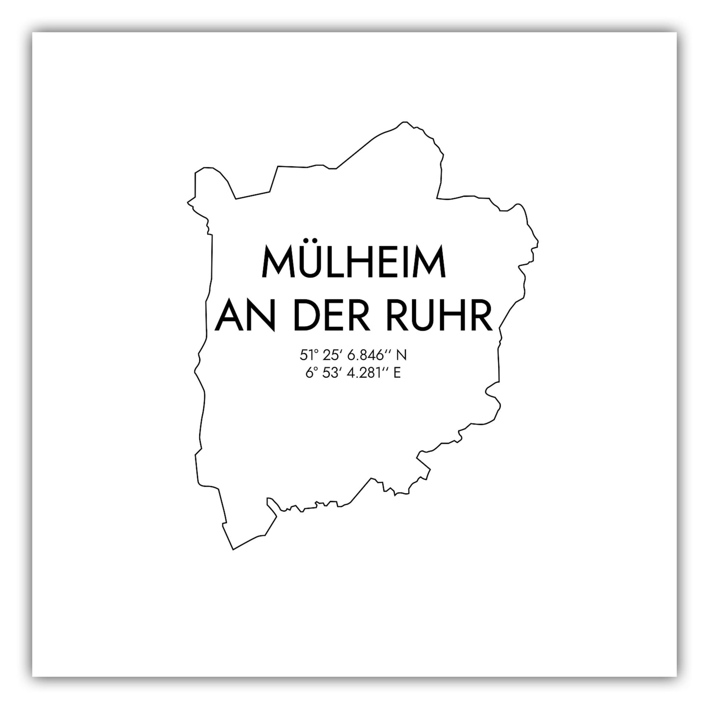 Poster Mülheim Koordinaten #7