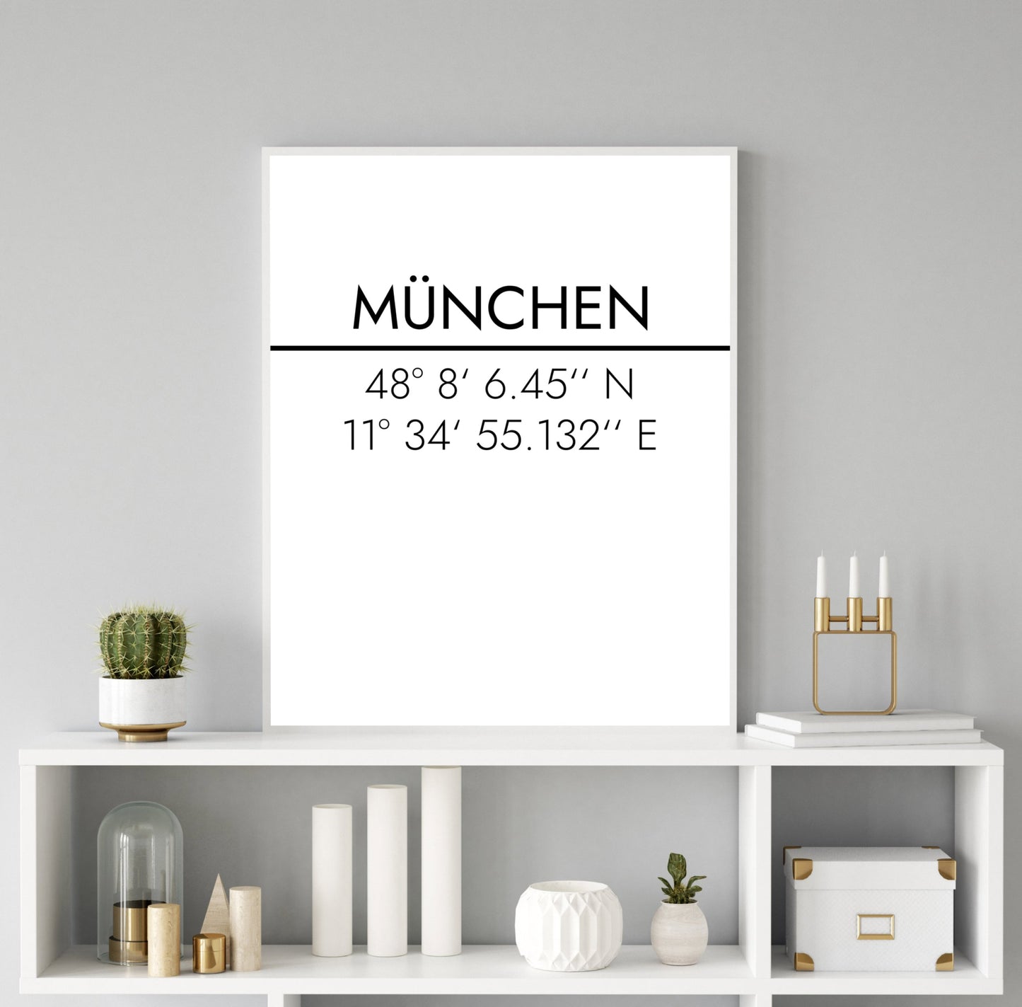 Poster München Koordinaten #2