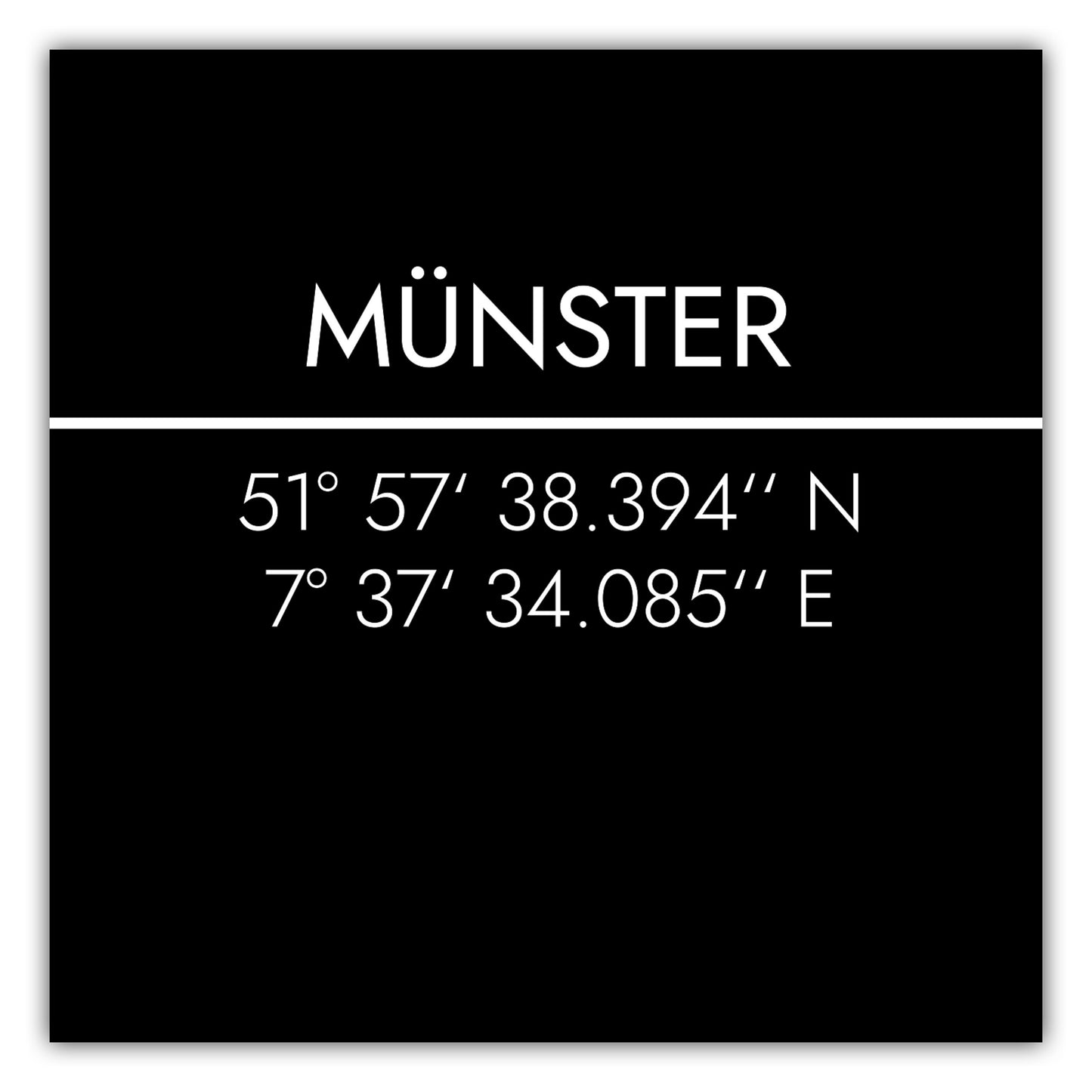 Poster Münster Koordinaten #2