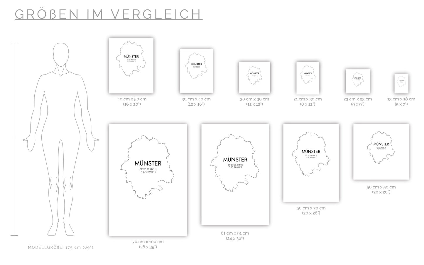 Poster Münster Koordinaten #7