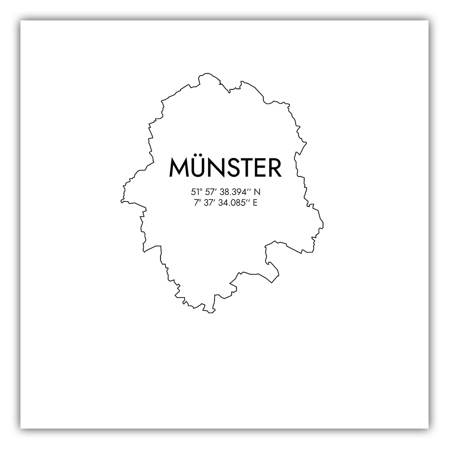 Poster Münster Koordinaten #7